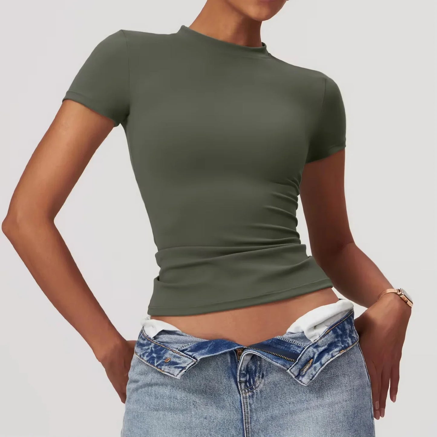Short Sleeve Round Neck T Shirt